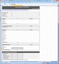 Tax Return Spreadsheet For Electricians Excel